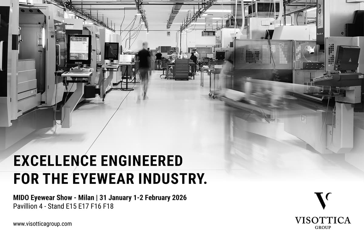 Banner promozionale per la presenza di Visottica Group al MIDO 2026